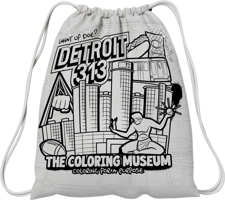 Coloring Drawstring Bags for All - The Coloring Museum