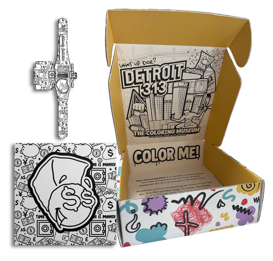 The Coloring Box Gift Set - Watch and Painting Kit