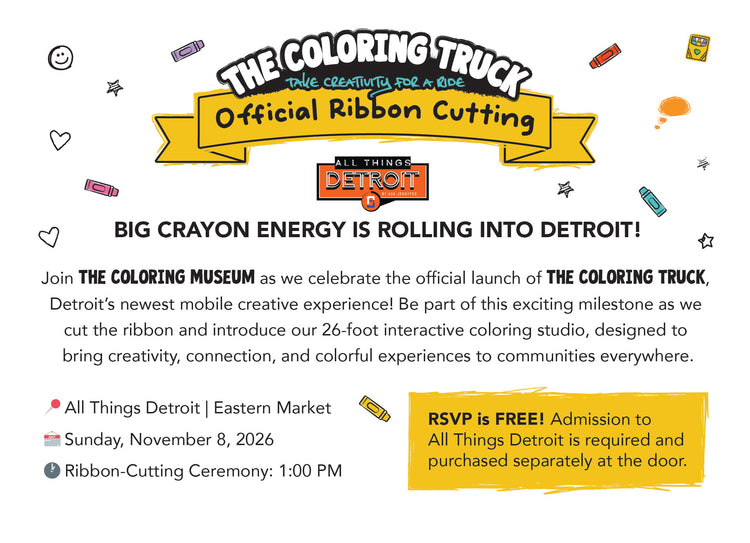 The Coloring Truck Ribbon Cutting