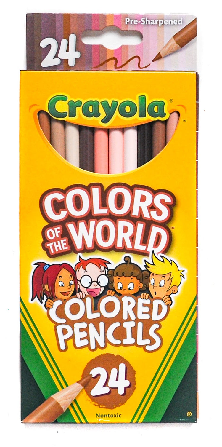 Colors of the World Crayola Colored Pencils 24 ct - The Coloring Museum