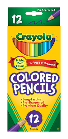 Crayola Colored Pencils 12 ct - The Coloring Museum