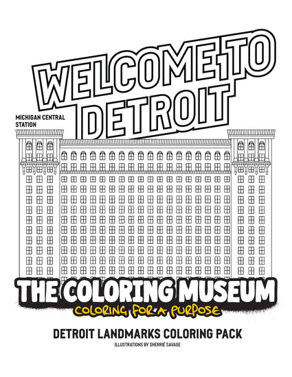 Detroit Coloring Pack - The Coloring Museum