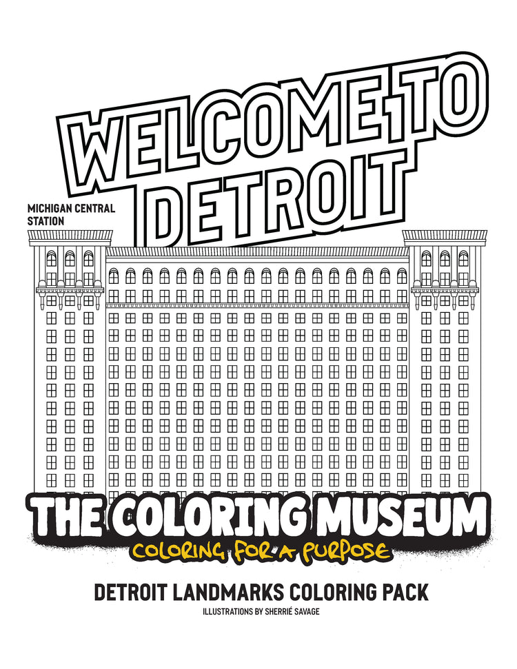 Detroit Coloring Pack - The Coloring Museum