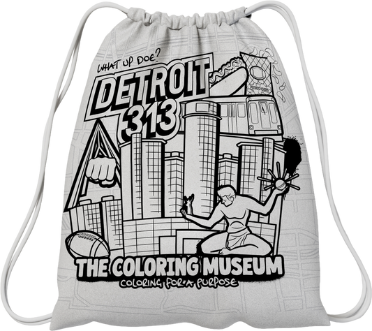 Coloring Drawstring Bags for All - The Coloring Museum