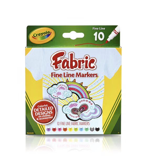 Crayola Bright Fabric Markers - The Coloring Museum