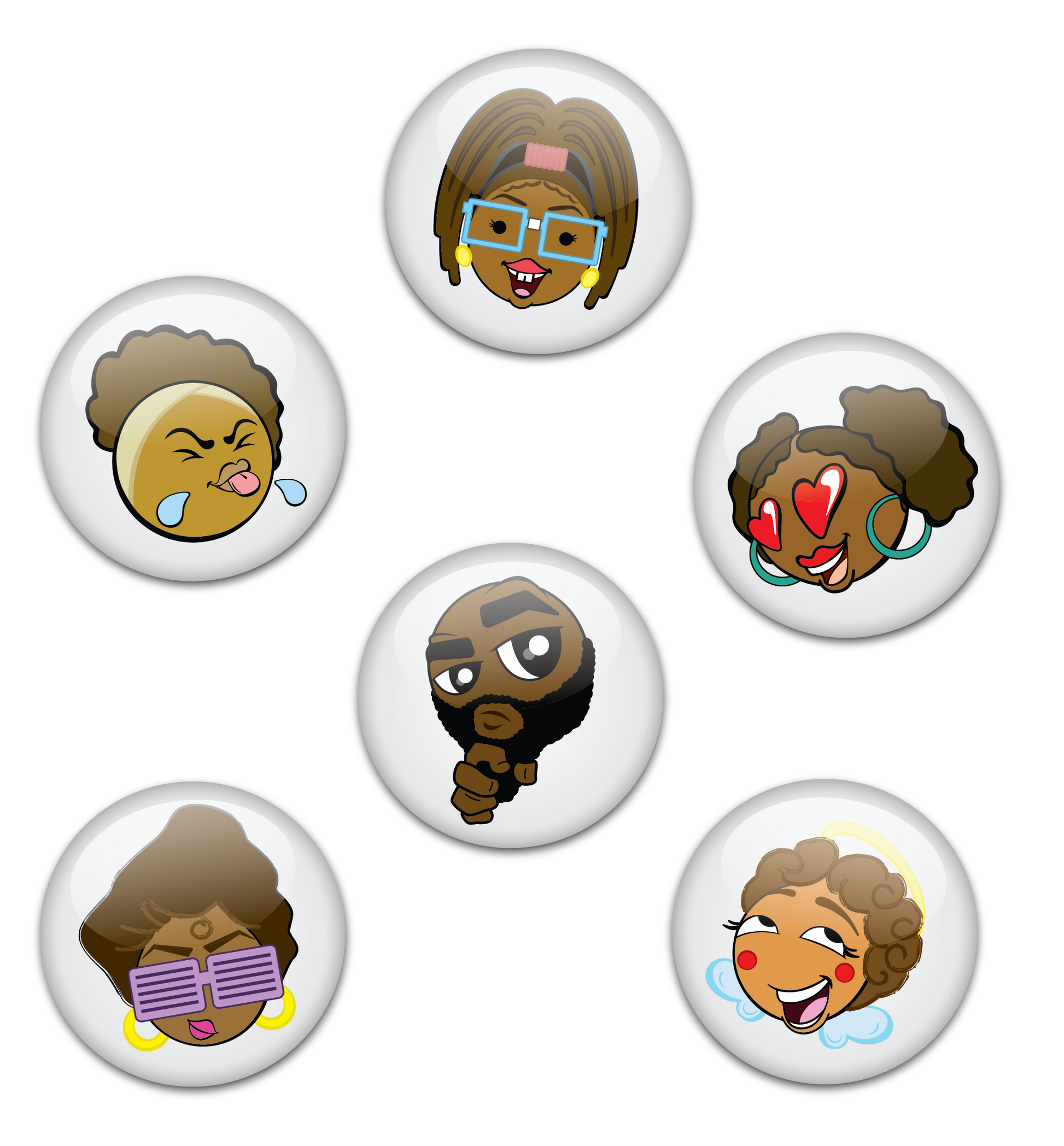 Emoji Buttons - The Coloring Museum