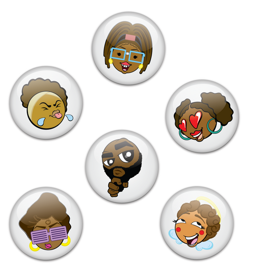 Emoji Buttons - The Coloring Museum