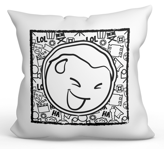 Laughing ILL Emoji Coloring Pillows - The Coloring Museum