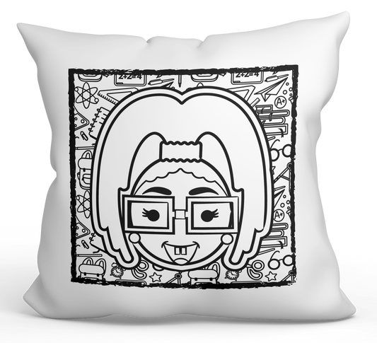 Nerd ILL Emoji Coloring Pillows - The Coloring Museum