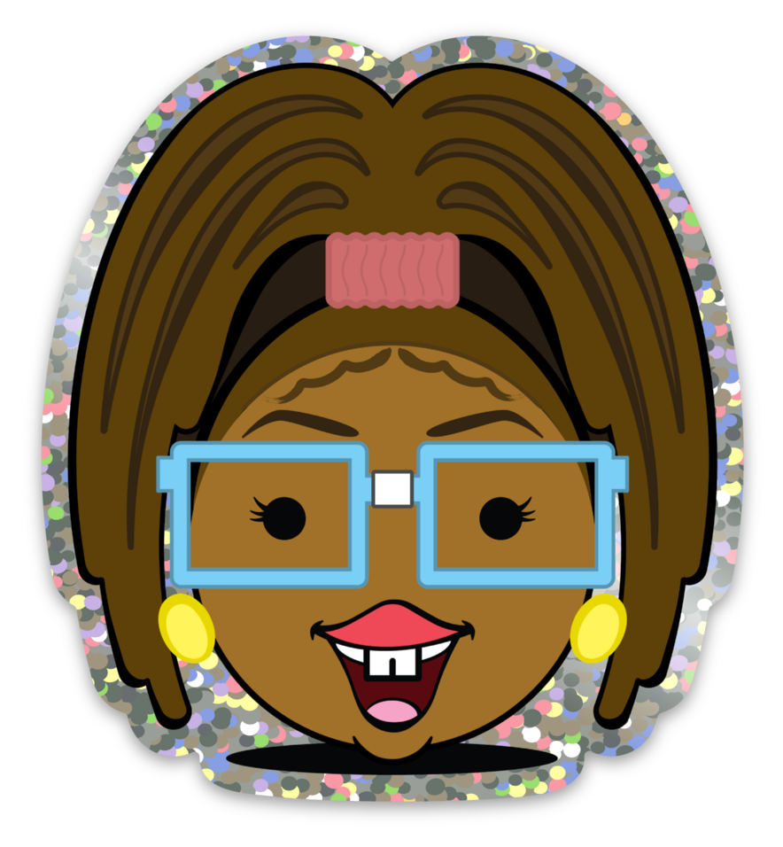 Holographic ILL Emoji Stickers - The Coloring Museum